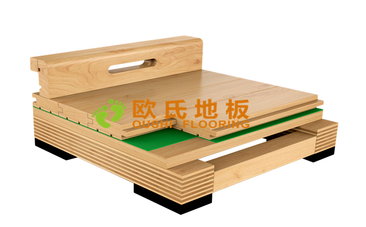 主輔龍骨結(jié)構(gòu)運(yùn)動木地板-地板結(jié)構(gòu)